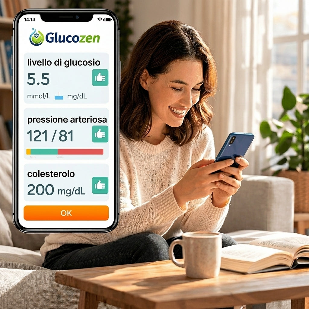 GlucoZen™ | Monitoraggio intelligente 3 in 1 per il tuo comfort quotidiano